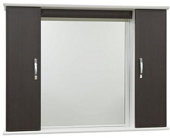 Водолей Зеркальный шкаф Тунис 105 венге – фотография-1