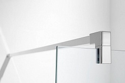 Aquatek Душевая перегородка 120x200 AQ WIW 14020CH с держателем профиль хром стекло прозрачное – фотография-4