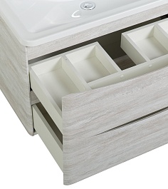 BelBagno Тумба с раковиной Acqua 100 подвесная Rovere Vintage Bianco – фотография-7