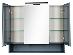 Aquanet Мебель для ванной "Виго 100" сине-серая – фотография-12