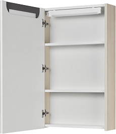 Акватон Зеркальный шкаф Верди Pro 50 белый/ясень фабрик – фотография-2