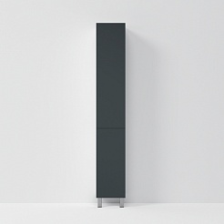 Am.Pm Шкаф пенал для ванной Gem 30 R графит матовый – фотография-3