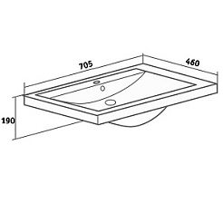 Runo Тумба с раковиной Фостер 70 – фотография-6