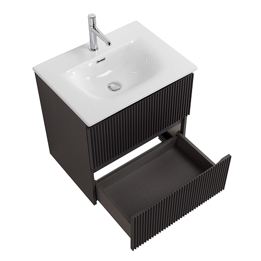 BelBagno Тумба под раковину Uno 70 подвесная Темно-Серый матовый – картинка-9