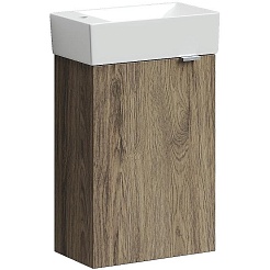 Sancos Тумба с раковиной Mini 35 L дуб чарльстон раковина Element 37/21 L CN5008 – фотография-1