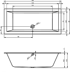Riho Акриловая ванна LUGO 180 L – фотография-3