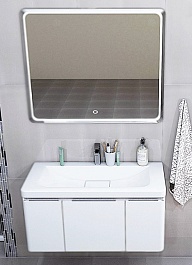 Акватон Мебель для ванной Шерилл 85 белая – фотография-1