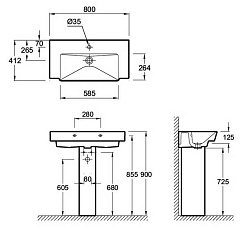 Jacob Delafon Раковина Reve E4803 – фотография-8