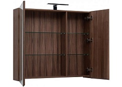 Aquanet Зеркало-шкаф Йорк 100 орех – фотография-2