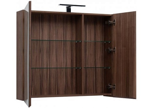 Aquanet Зеркало-шкаф Йорк 100 орех – фотография-2