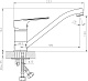 Rossinka Смеситель для кухни RS27-21 хром – фотография-4