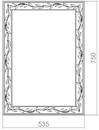 Mixline Зеркало Шарм Лавр 53.5 – фотография-2