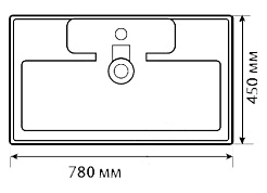  Тумба с раковиной Glass 80 – фотография-4