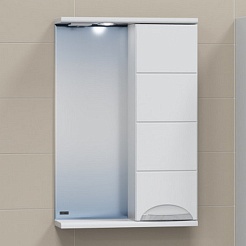 СанТа Мебель для ванной Родос 50 R белая – фотография-13