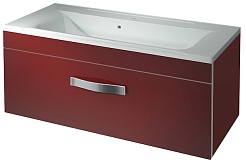 Какса-а Тумба для умывальника Хилтон 100 бордо – фотография-1