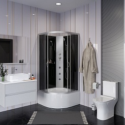 Niagara Душевая кабина Classic NG-2507-14BKG – фотография-3