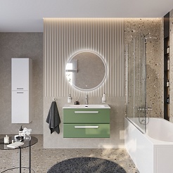 BelBagno Мебель для ванной Eco Cer-N 80 CZR-8073-80 фисташковый софт ручки сатин – фотография-2