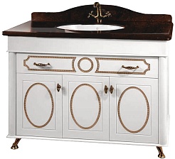 Водолей Тумба с раковиной "Изабель 120" F-1 коричневая – фотография-1