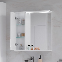 Volna Зеркальный шкаф Joli 60 L белый – фотография-4