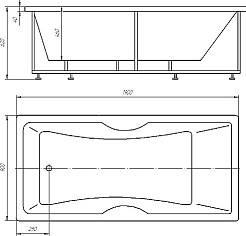 Aquatek Акриловая ванна Феникс 190 с гидромассажем – фотография-6
