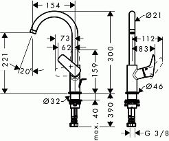 Hansgrohe Смеситель Logis 71130000 для раковины – фотография-2