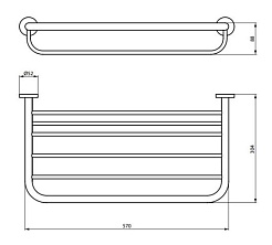 Ideal Standard Полка IOM для полотенец – фотография-2