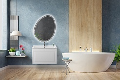 Cezares Тумба с раковиной Giubileo 80 подвесная брашированный ясень – фотография-9