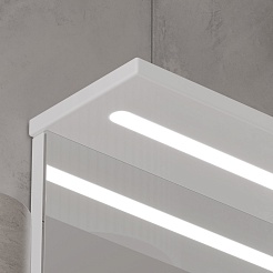 Volna Мебель для ванной Lake 80.2D.1Y R белая – фотография-15