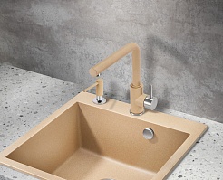 Milacio Смеситель для кухни Ultra MCU.555.BG бежевый – фотография-5