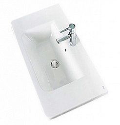 Roca Тумба с раковиной Gap 80 белая пленка – фотография-4