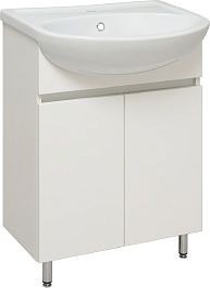 Runo Тумба под раковину Лада 60 белая матовая – фотография-1
