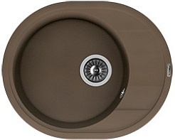 Florentina Мойка гранитная Родос 580 с крылом коричневый – фотография-1
