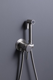 Allen Brau Смеситель с гигиеническим душем Priority 5.31A29-BN (с внутренней частью) никель браш – фотография-3