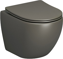 Grossman Унитаз подвесной Color GR-4455GSMS хаки матовый – фотография-1