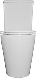 Azario Унитаз-компакт Vetro AZ-2149 безободковый с бачком с сиденьем микролифт белый – фотография-4
