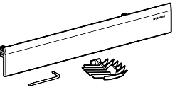 Geberit Декоративная планка 154.335.21.1 к внутристенному трапу, хром – фотография-2