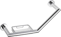 Bemeta Поручень для ванной с мыльницей Omega 104307631 – фотография-1