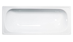 ВИЗ Стальная ванна Antika 130/70 с опорной подставкой белая орхидея с рантом