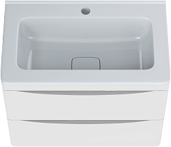 Vivon Тумба под раковину Ostin 60 подвесная белая матовая – фотография-6