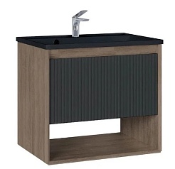 Jorno Тумба под раковину Tossony 70 дуб самдал/антрацит Toss.01.70/P/DS-A/JR – фотография-1