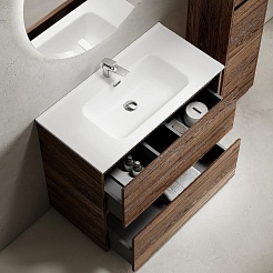 Sancos Тумба с раковиной Libra Floor 90 дуб чарльстон раковина Element 91 CN7002 – фотография-3