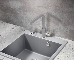 Milacio Смеситель для кухни Ultra MCU.555.GR серый металлик – фотография-5