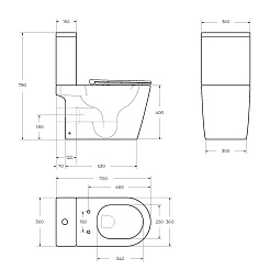 BelBagno Унитаз-моноблок напольный Tre-Tor BB673CP-MN-TOR/SC – фотография-10