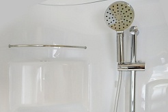 Royal Bath Душевая кабина NRW RB 100NRW-C-CH 100x100 стекло матовое профиль хром – фотография-5