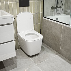 Vivon Унитаз подвесной Plat PDWH03 безободковый с быстросъёмныйм сиденьем микролифт – фотография-4