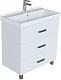Mixline Мебель для ванной Стив 80 R 3 ящика белая – фотография-20