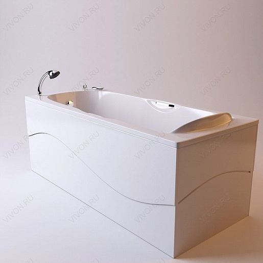 Фэма Боковой экран для ванны Фэма Алассио (правый) стеклопластик – фотография-2