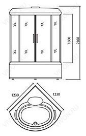 Appollo Душевой бокс TS-1235W – фотография-4