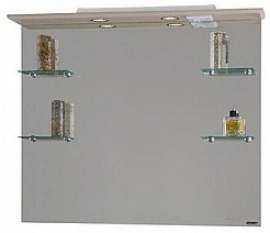 Водолей Зеркало для ванной Ницца 100 дуб, без полки – фотография-1