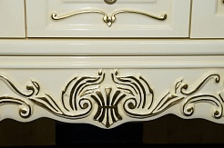 Misty Тумба с раковиной Bianco 100 бежевая сусальное золото – фотография-7